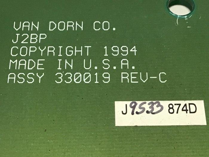 Used VAN DORN Circuit Board 330019 PC330-019 330-019 Used