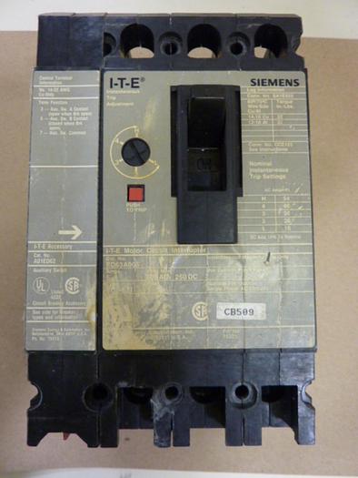 Used SIEMENS 5 Amp Circuit Breaker ED63A005 #57870