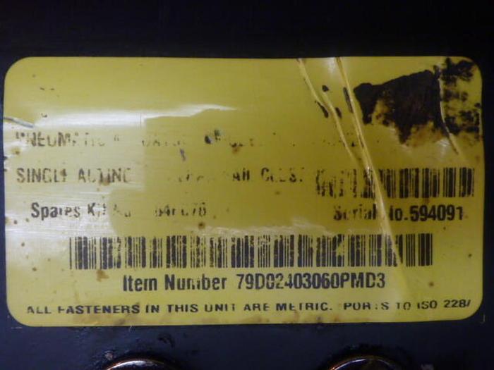 Used KEYSTONE Pneumatic Actuator F79D-024M #30400