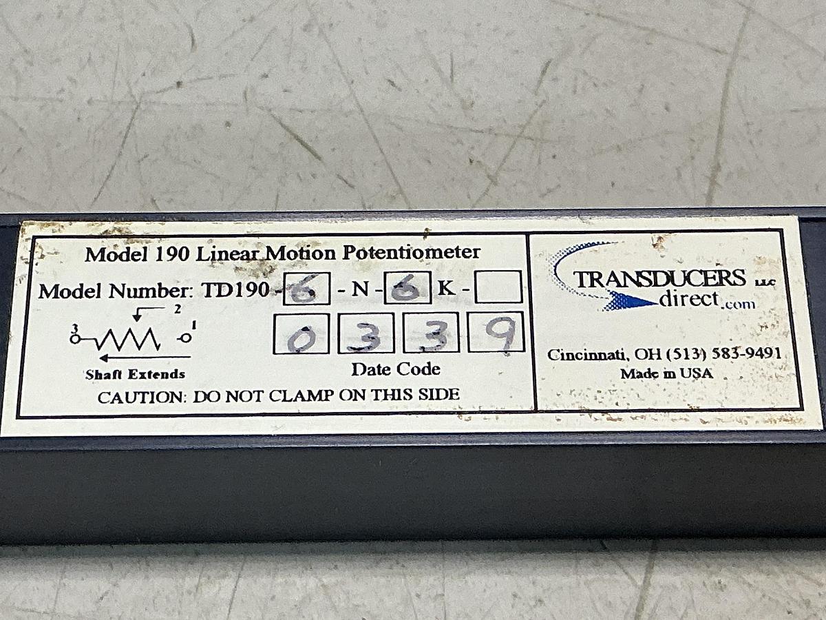 Used TRANSDUCER DIRECT TD190-6-N-6-K