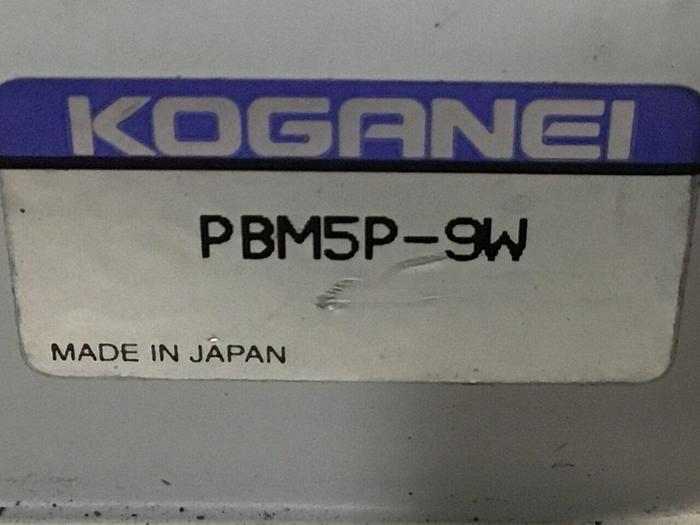 Used KOGANEI Manifold w/ Valves PBM5P-9W #120949