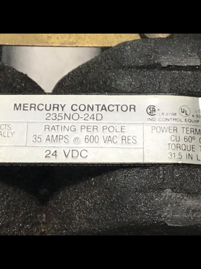Used MDI Contactor Relay 235NO-24D #119062