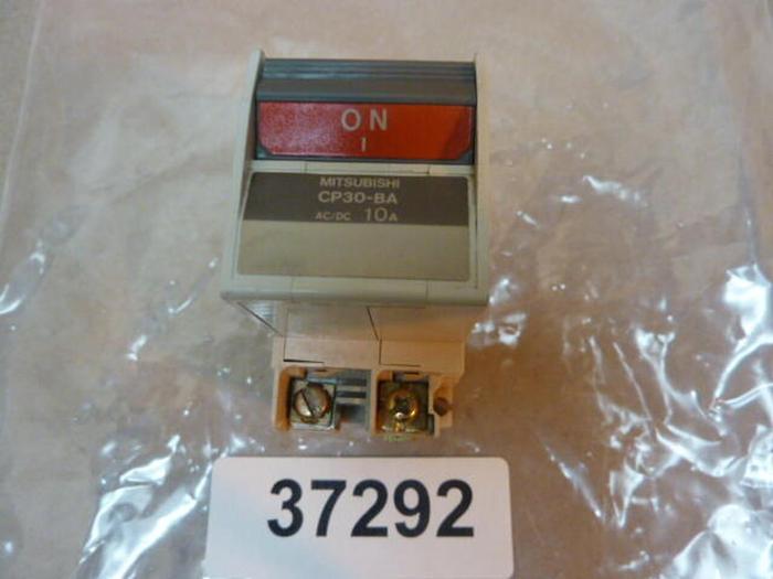 Used MITSUBISHI 10 Amp Circuit Protector CP30-BA-2P-10A #37292