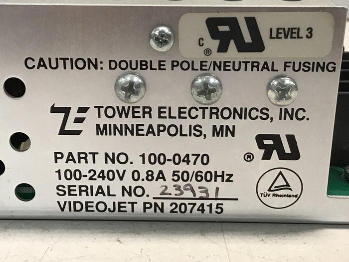 Used TOWER ELECTRONICS Power Source 100-0470 Used
