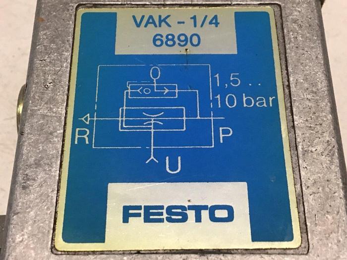 Used FESTO Vacuum Generator VAK-1/4 #114547