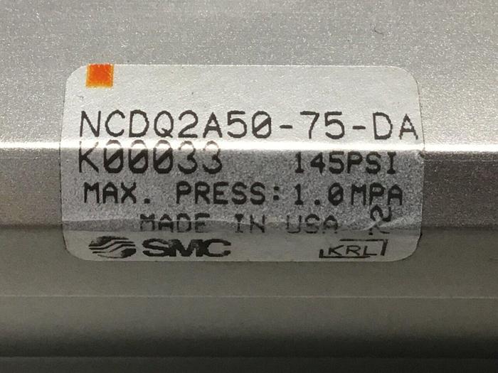 Used SMC Cylinder NCDQ2A50-75-DA-K00033 #124226