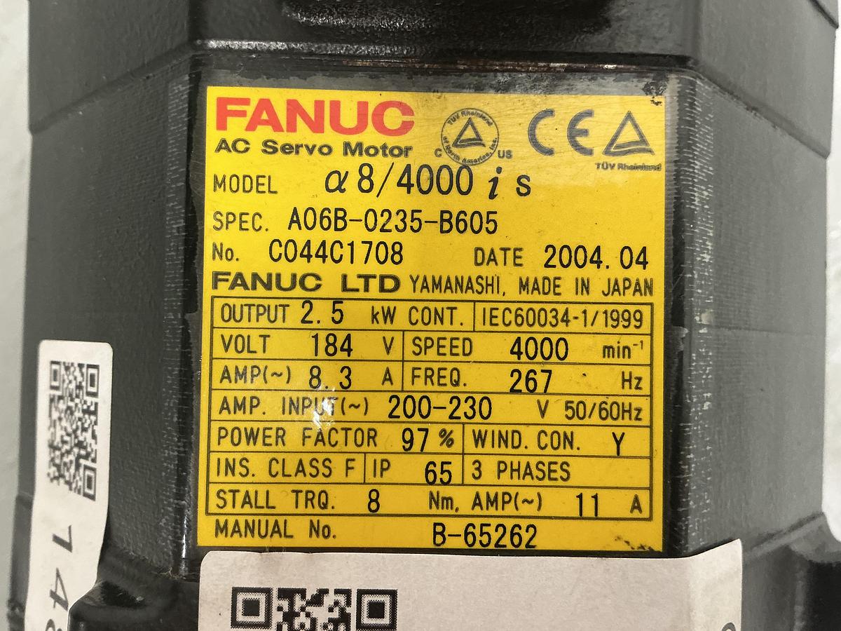 Used FANUC A06B-0235-B605
