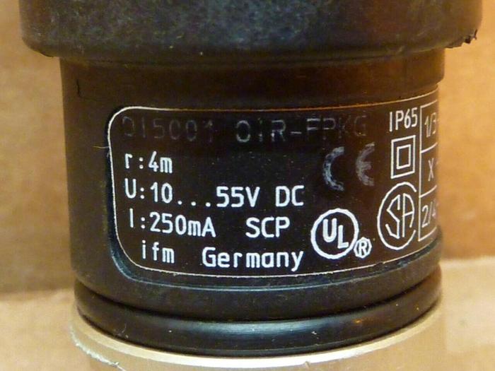 Used IFM EFECTOR Photoelectric Sensor OIR-FPKG #23163