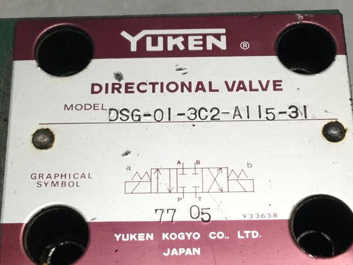 Used YUKEN Directional Valve DSG-01-3C2-A115-31 #102591