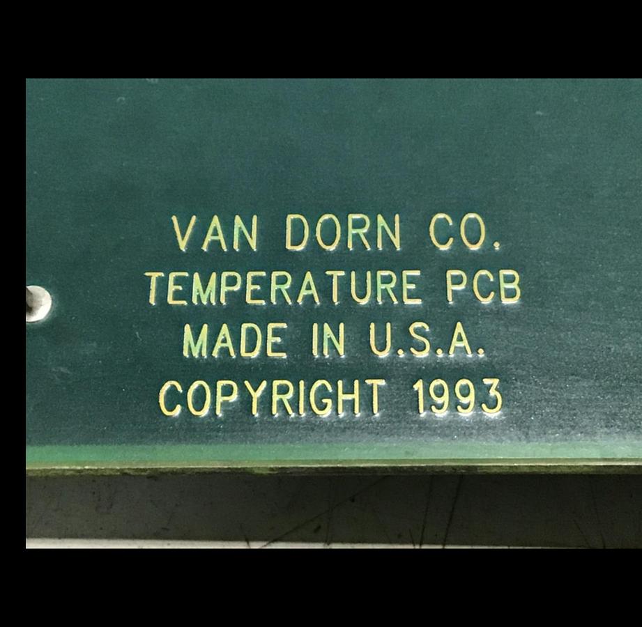 Used VAN DORN Temperature Circuit Board PC330-021 330-021 Used