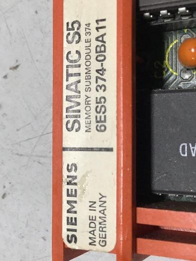 Used SIEMENS / VAN DORN SIMATIC S5 Memory 6ES5 374-0BA11 #112233
