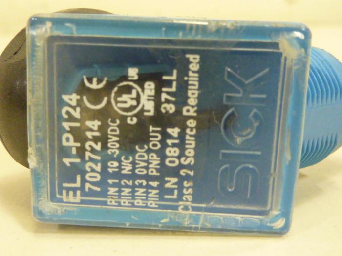 Used SICK OPTIC ELECTRONIC Photoelectric Switch EL1-P124 #55413