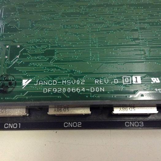Used YASKAWA Circuit Board JANCD-MSV01B REV F01 #76718