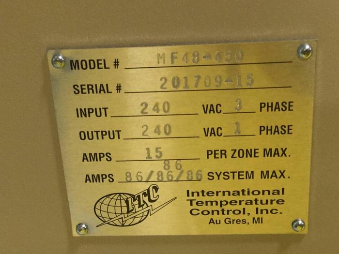IDEAL MACHINERY 48 Zone Hot Runner IM-MF48-450-GTP NEW