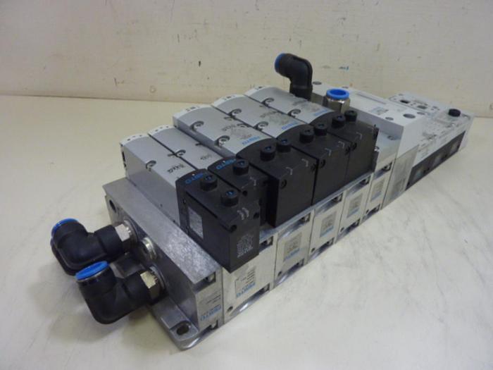 Used FESTO Control Block w/ Valves CPX-EPL-EV #60714