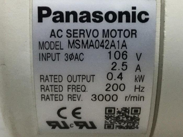 Used PANASONIC Servo Motor MSMA042A1A #108157