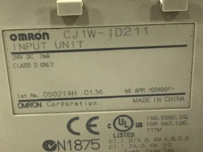 Used OMRON 16 pt Input Module CJ1W-ID211 #129279