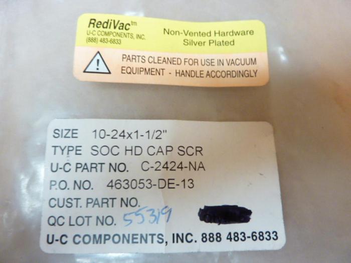 U-C COMPONENTS Socket Head Cap Screw C-2424-NA #41308