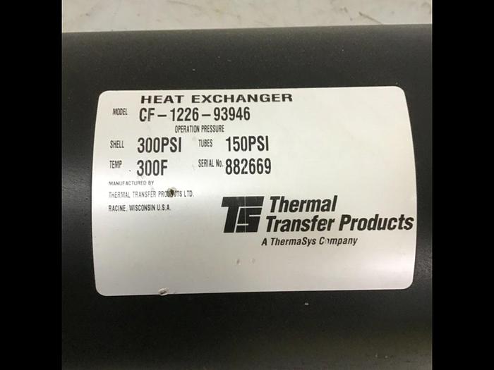 Used THERMAL TRANSFER Heat Exchanger CF-1226-93946 Used