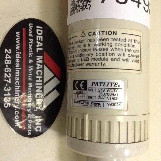 Used PATLITE Amber Signal Tower LE-P #73498