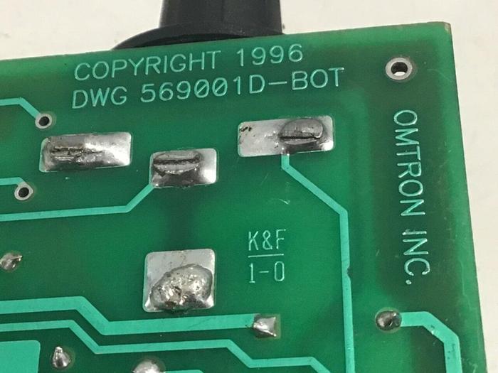 Used OMTRON Circuit Board 569001D #131885