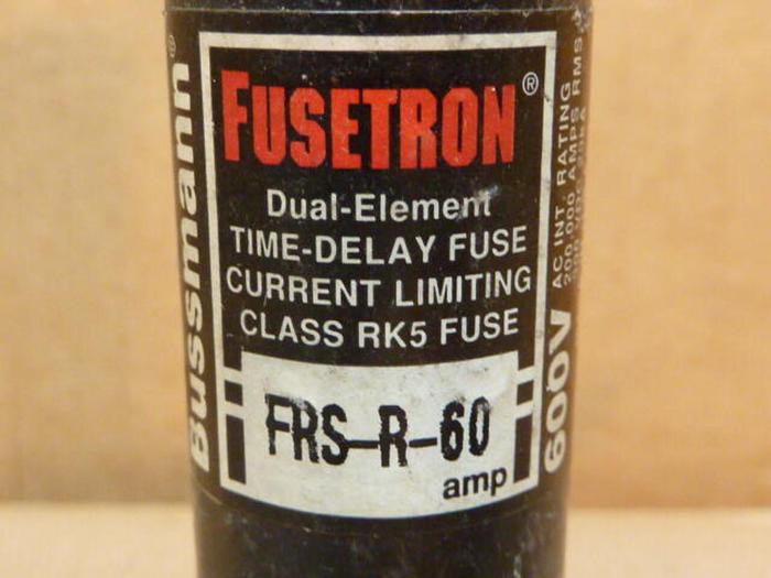 Used FUSETRON 60 Amp Fuse FRS-R-60 #33725