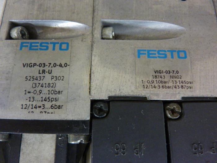 Used FESTO Control Block w/ Valves IFB8-03 #52808