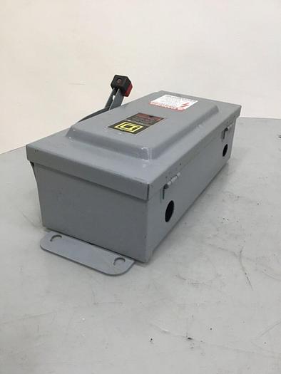 Used SQUARE D 30 Amp Safety Disconnect Switch H361AWK E1 #134669