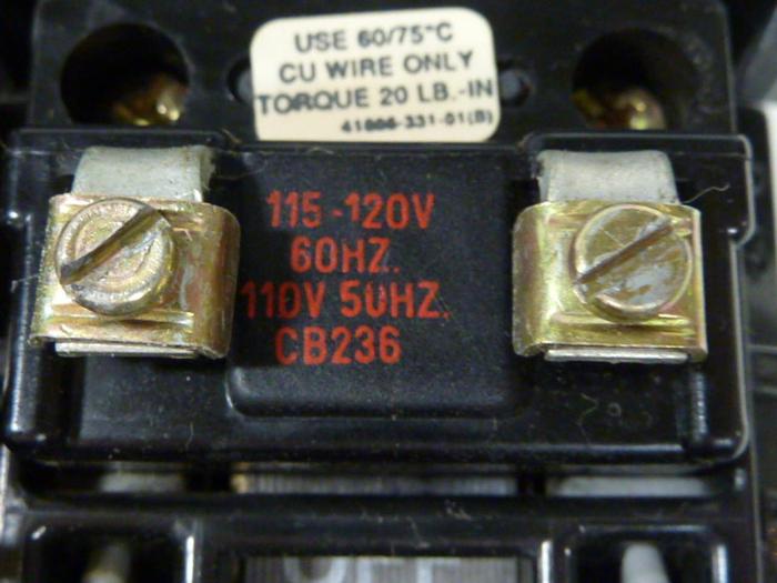 Used ALLEN BRADLEY Contactor 500-BO.930 SER B #58027