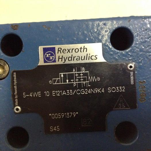 Used REXROTH Valve 54WE10E121A33/CG24N9K4 SO332 #87850