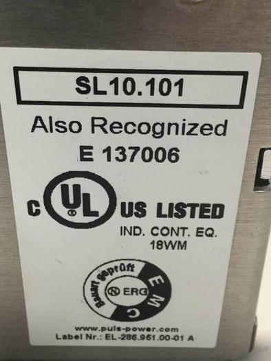 Used PULS Power Supply SL10.101 #99838
