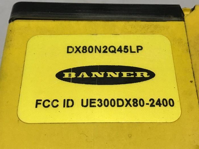 Used BANNER ENGINEERING Photoelectric Sensor DX80N2Q45LP USED