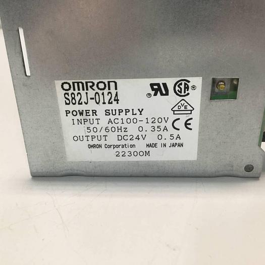 Used OMRON Power Supply S82J-0124 #95699