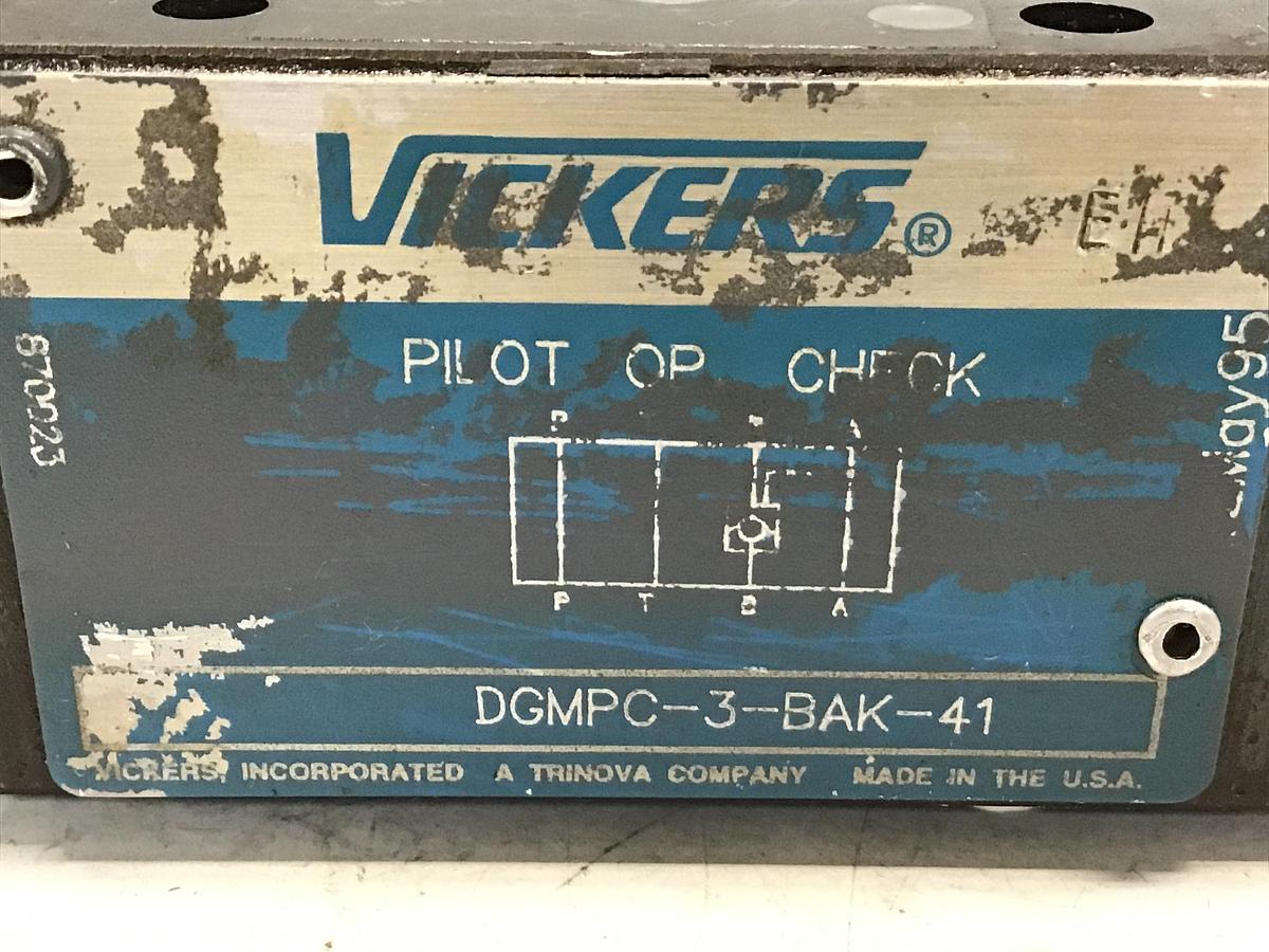 Used VICKERS DGMPC3BAK41 VALVE USED #132979