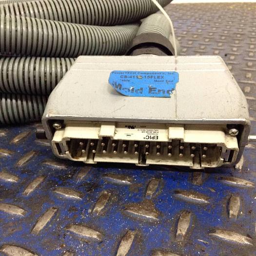 Used POWER TECH Thermocouple Cable CS-4112-15FLEX #81967