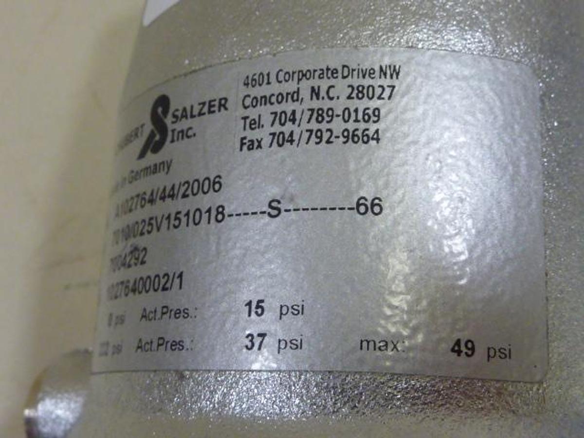 Used SCHUBERT & SALZER Angle Valve A102948/44/2008 #61155