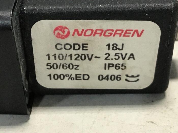 Used NORGREN Solenoid Valve V61R517AA318JB #120149