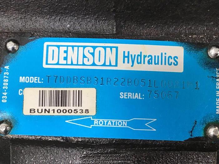 Used DENISON HYDRAULICS Pump T7DDBSB31R22B051L00A1M1 Used