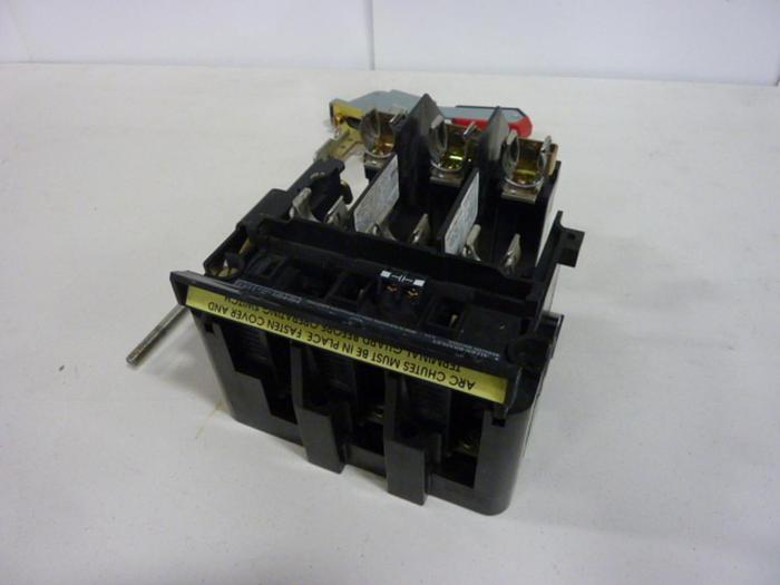 Used ALLEN BRADLEY 60 Amp Disconnect Switch 1494V-DS60 SER A #57448