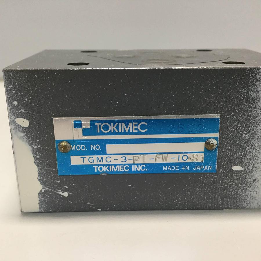 Used TOKIMEC Pressure Relief Valve TGMC-3-PT-FW-10-S1 USED