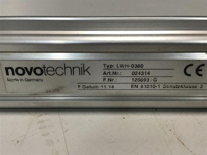 Used NOVOTECHNIK Linear Transducer LWH0360 #130374