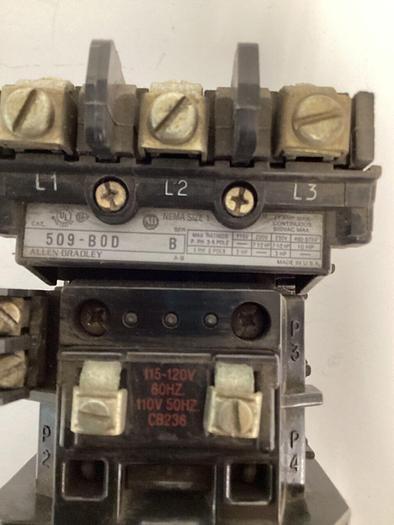 Used ALLEN BRADLEY Starter Size 1 509-BOD SER B W30 #32018