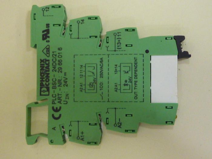 Used PHOENIX CONTACT Terminal Block PLC-BSC-24DC/21 #54980