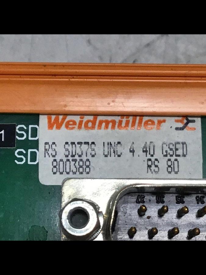 Used WEIDMULLER Interface Block RS SD37S #136817