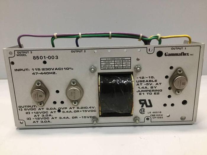Used GAMMAFLUX Power Supply 8501-003 #92862