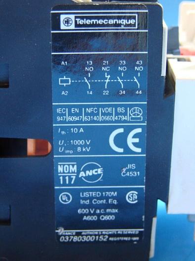 Used TELEMECANIQUE Auxiliary Contact LADN31 #10193