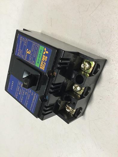 Used MITSUBISHI 3 Amp Circuit Breaker NF30-CB-3 #93885