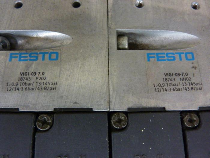 Used FESTO Control Block w/ Valves IFB8-03 #52808