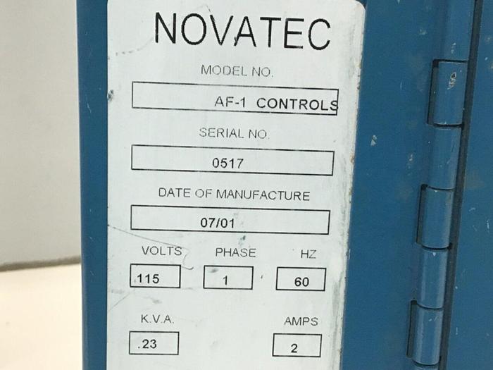 Used NOVATEC Motor Speed Control AF-1-047B #119865