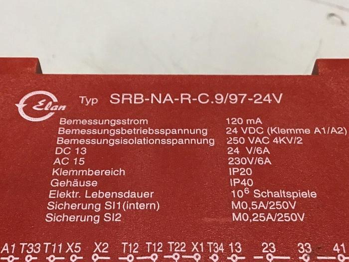 Used SCHMERSAL Safety Controller SRB-NA-R-C9/97-24V #129295